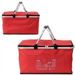 Jamboree Insulated Hard Frame Picnic Basket - Medium Red