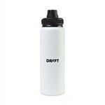 Jett Aluminum Chug Lid Hydration Bottle - 32 Oz. - White