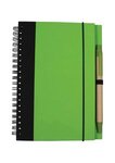 Jornikolor Eco Friendly Notebook with pen Full Color - Lime Green