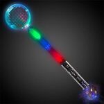 Jumbo Light Up Circle Wand with Prism Ball -  