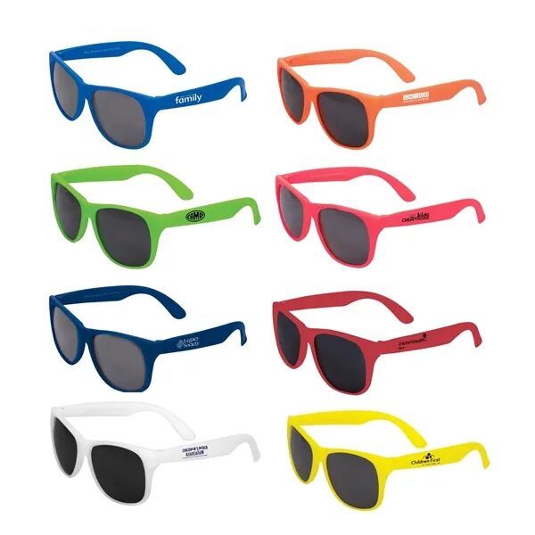 Main Product Image for Custom Imprinted Kids Single Color Matte Sunglasses