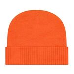 Knit Cap with Ribbed Cuff - Blaze Orange