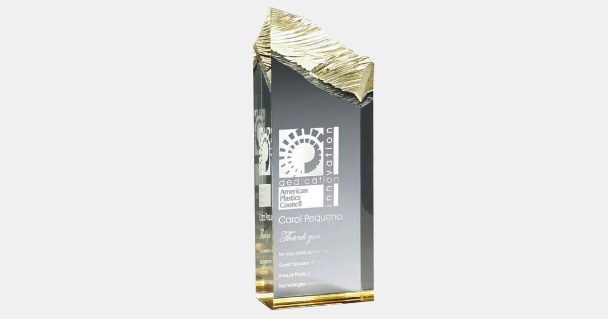 Chisel Awards Large Chisel Tower Award with your logo | MiniThrowBalls.com