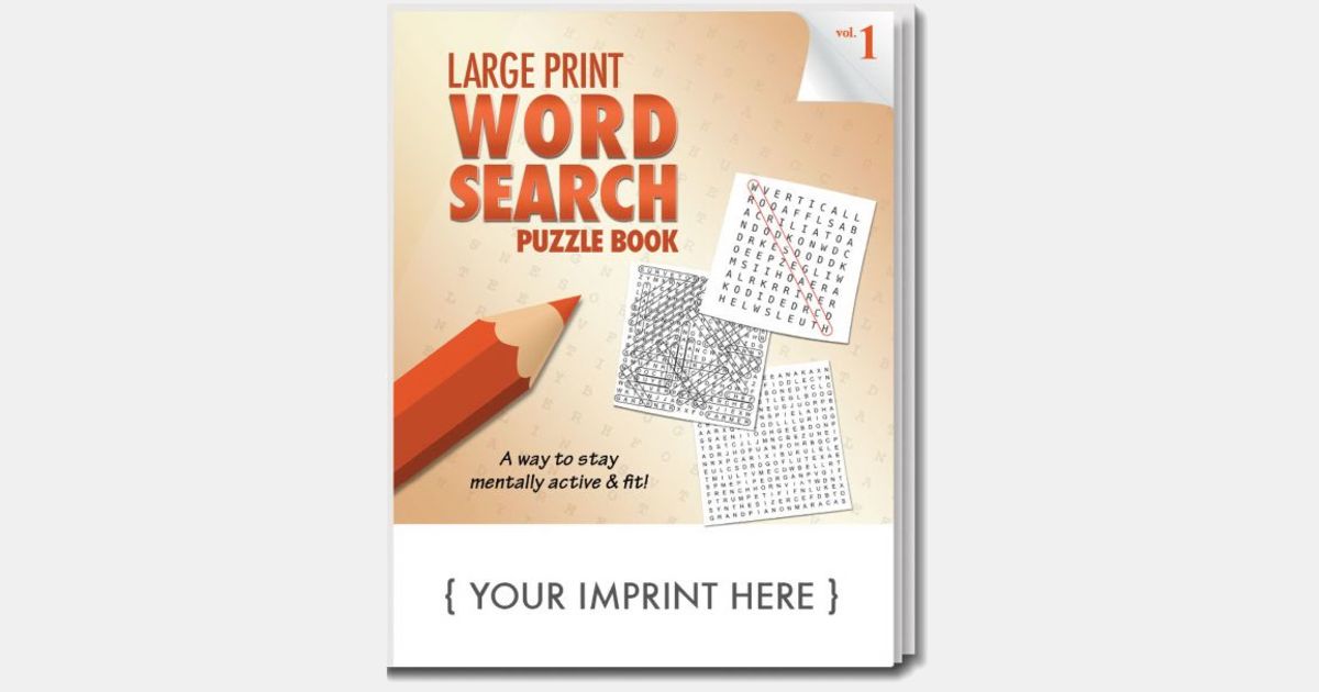 Large Print Word Search Puzzle Book - Volume 1 with your logo ...