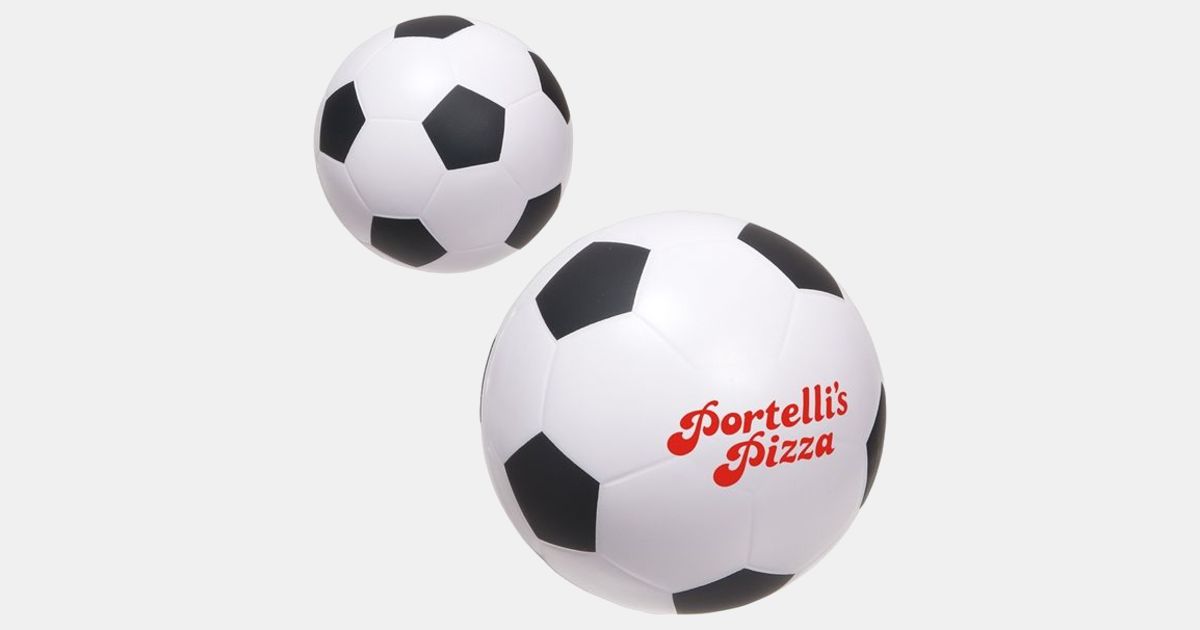 Custom Large Soccer Ball Stress Reliever with your logo