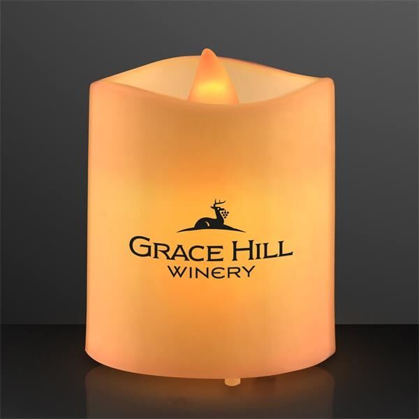 Main Product Image for Custom Printed LED Mini Pillar Candle 