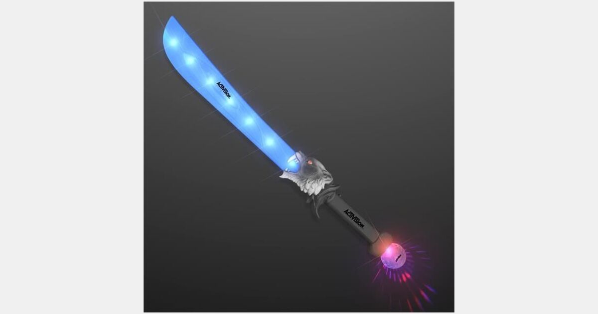 Custom Printed Light Up Wild Animal Toy Sword with your logo