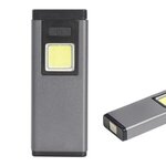 Magnetic Cob Flashlight - Metallic Silver