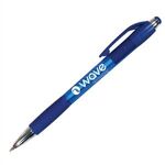 Mardi Gras Grip Pen - Transparent Blue