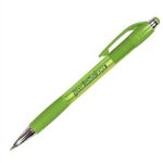 Mardi Gras Grip Pen - Transparent Green