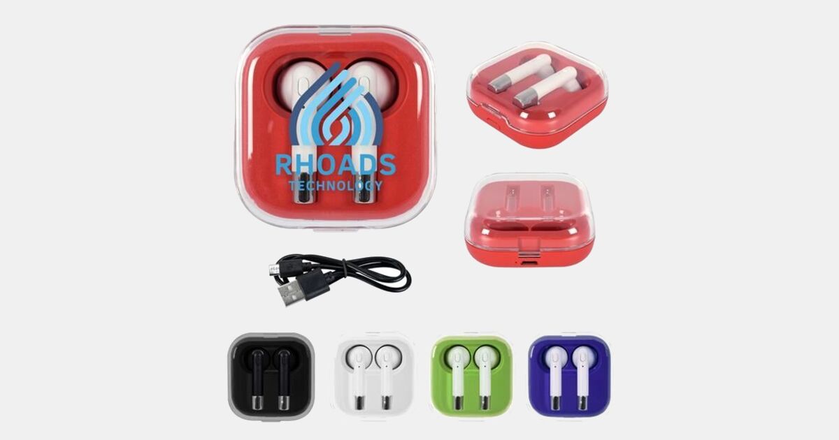 Melody True Wireless Earbuds & Charging Base with your logo