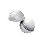 Metallic Finish Round Lip Balm - Silver