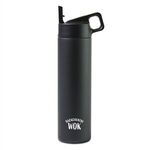 MiiR® Vacuum Insulated Wide Leakproof Straw Lid Bottle 20 Oz - Black Powder