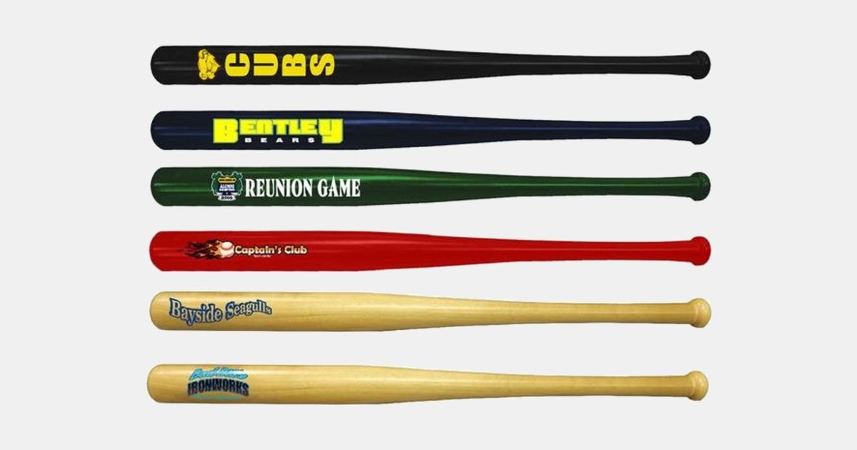 Mini Custom Baseball Bat 18" with your logo