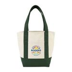 Mini Canvas Tote - Green