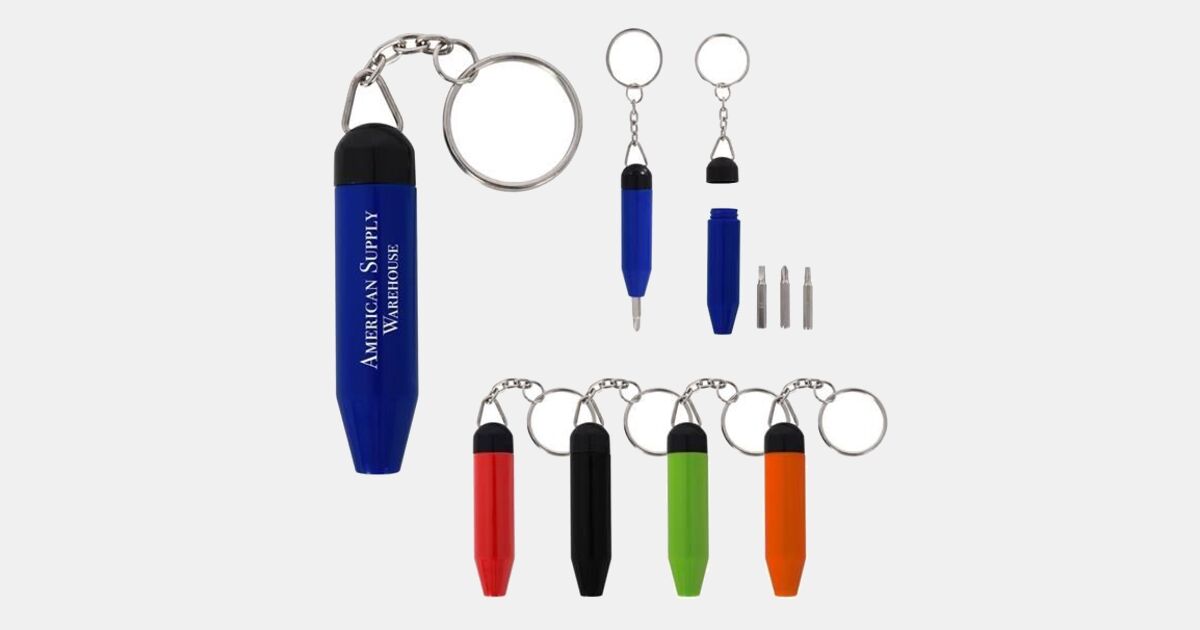 Mini Tool Keychain Kit with your logo | MiniThrowBalls.com