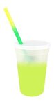 Mood 17 oz. Stadium Cup/Straw/Lid Set - Frosted to Yellow