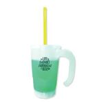 Mood™ 20 oz. Stackable Beer Stein/Straw/Lid Set - Frosted/green