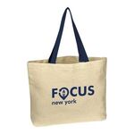 Natural Cotton Canvas Tote Bag -  