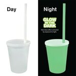 Nite Glow Stadium Cup/Straw/Lid Set 12 oz. - Nite Glow