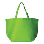 Non-Woven Shopper Tote - Lime Green