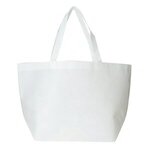 Non-Woven Shopper Tote - White