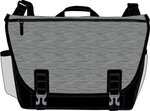 Nova Laptop Messenger Bag - Black-charcoal Heather