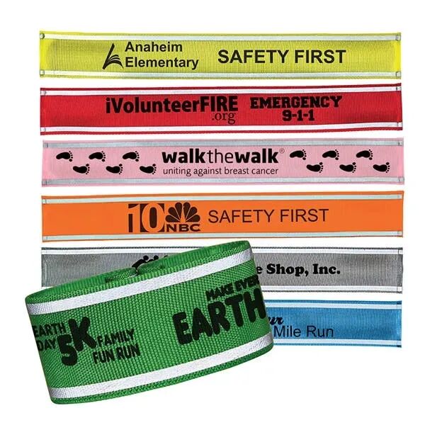 Main Product Image for Custom Imprinted Nylon Reflective Snap Band