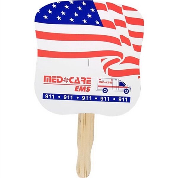 Main Product Image for Custom Imprinted Patriotic Hand Fan