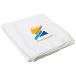 Pinnacle RPET Polar Fleece Blanket - Medium White