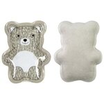 Plush Bear Aqua Pearls(TM) Hot/Cold Pack - Medium Gray