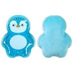 Plush Penguin Aqua Pearls(TM) Hot/Cold Pack - Bright Light Blue