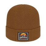 Premium Recycled Knit Cap with Cuff - Cider Brown