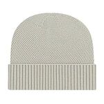 Premium Recycled Knit Cap with Cuff - Silver