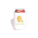 Prime Line Folding Can Cooler Sleeve - White