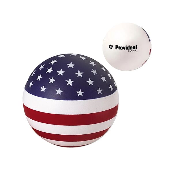 Main Product Image for Custom Printed Stars and Stripes Patriotic Round Stress Ball