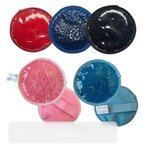 Promotional Plush Gel Beads Hot/Cold Pack Circle -  