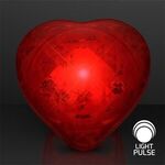 Pulsing Light Red Heart Ring -  