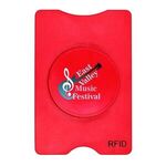 RFID Stand-Out Phone/Card Holder, Full Color Digital - Red