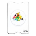 RFID Stand-Out Phone/Card Holder, Full Color Digital - White