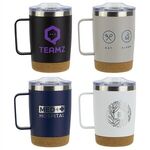 Buy Custom Printed Sapora Vacuum Insulated Stainless Cork Mug 12oz 