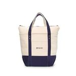 Seaside Zippered Cotton Tote -  