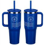 SENSO® Summit 40 oz Insulated Stainless Steel Travel Mug wi - Medium Royal Blue