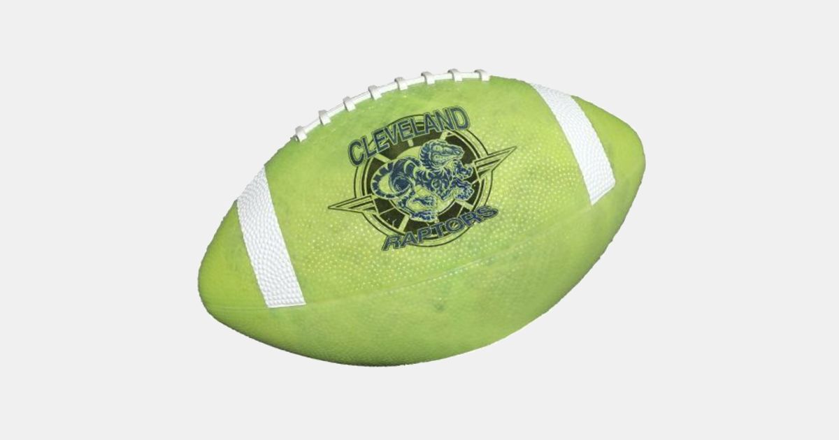 Small Glow Rubber Football with your logo