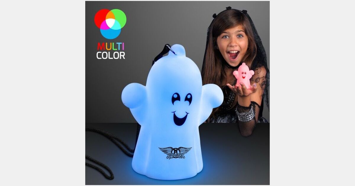 Soft Ghost Necklace with Slow Color Change Lights with your logo ...