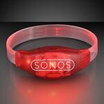 Sound Activated Light Up LED Flashing Bracelets - Red