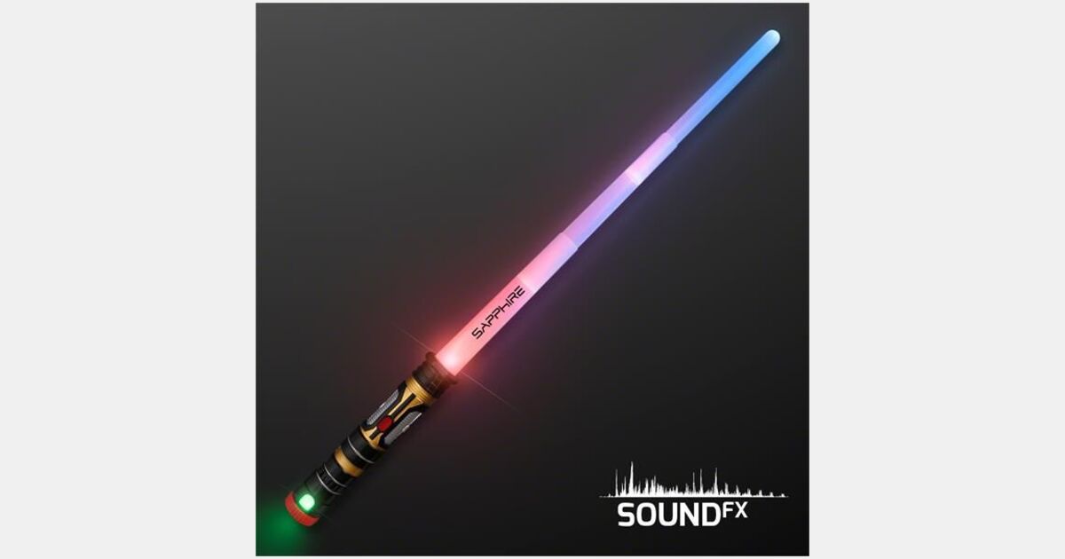 Sound and Motion Expanding Light Saber for Kids with your logo ...