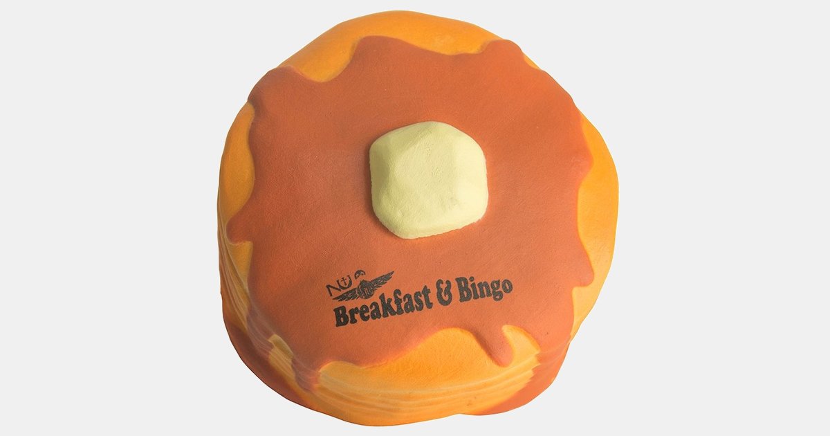 Custom Squeezie (R) Stack Of Pancakes Stress Reliever with your logo