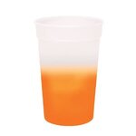 Stadium Cup Color Changing Mood Cup 17 oz - Frosted to Orange