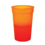 Stadium Cup Color Changing Mood Cup 17 oz - Orange To Tropical Red